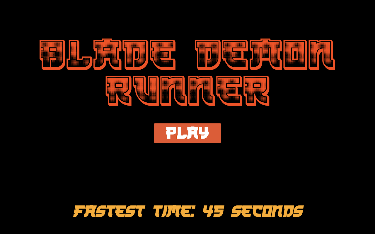 Blade Demon Game Title Screenshot